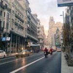 Gran VÃ­a a las 8.30 horas el dÃ­a de la entrada en vigor de Madrid Central